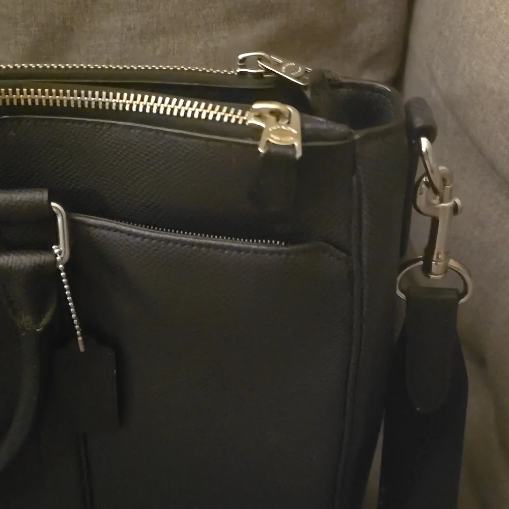 Coach‎ Navy Blue Unisex Women's Men's Leather Bag